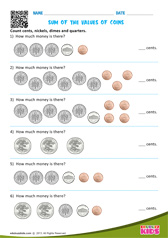 Sum of the values of Coins 